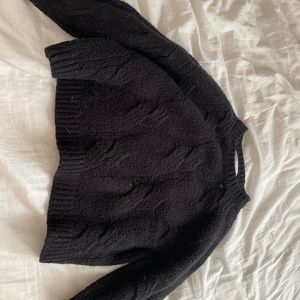 Zara Girls 9-10 Knit Black Sweater